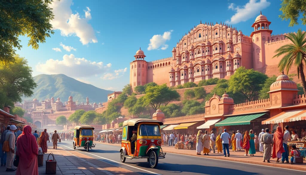 explore the diverse demographics and unique geographical features of jaipur, the vibrant capital of rajasthan. discover how the city's rich cultural heritage and growing population shape its environment and urban landscape.