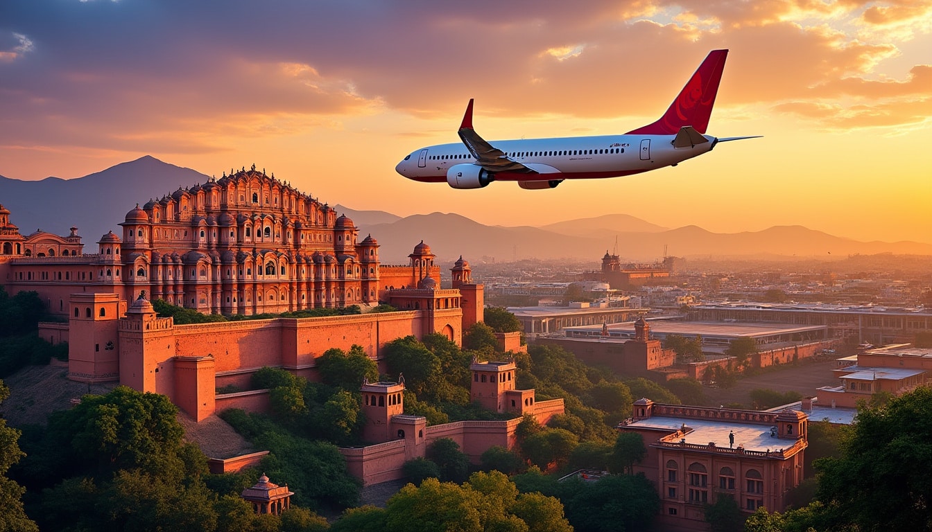 discover the best flights to jaipur with a range of airline options that suit your travel needs. explore competitive fares, convenient schedules, and exceptional service to make your journey to the pink city unforgettable.