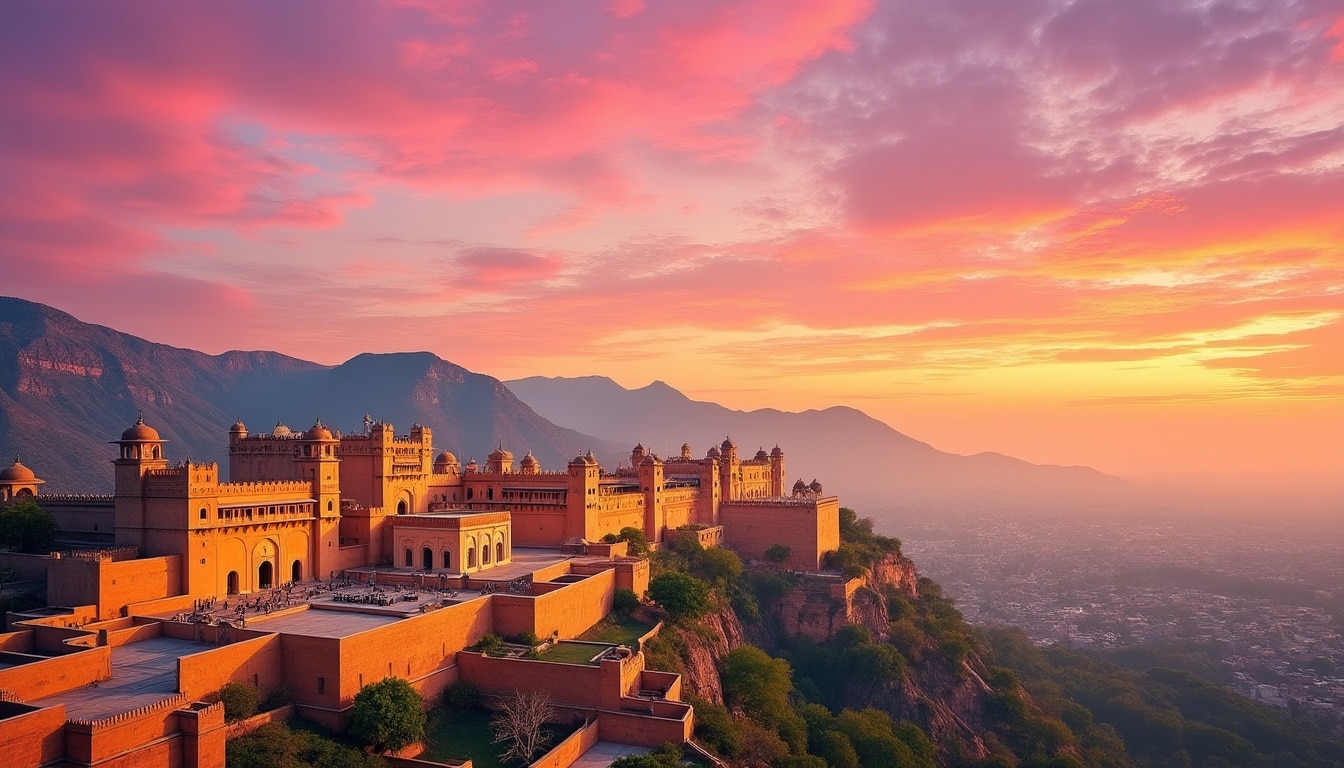 discover the sunrise times in jaipur, the pink city of india. plan your mornings to witness the breathtaking beauty of dawn over historic landmarks and vibrant landscapes.