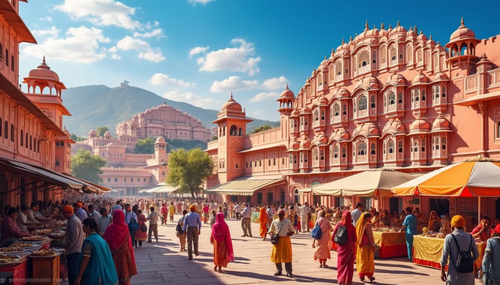 explore the vibrant city of jaipur through vivid descriptions of its colors, captivating scents, and the rich textures that define its cultural tapestry. discover the essence of this stunning destination as you delve into its sights, aromas, and sensations.