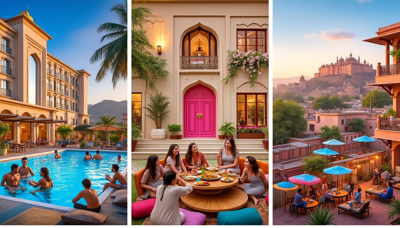 discover the perfect accommodations in jaipur tailored for every group size. whether traveling solo, as a couple, or with family and friends, find ideal lodging options, from cozy guesthouses to luxurious hotels, ensuring a memorable stay in the pink city.